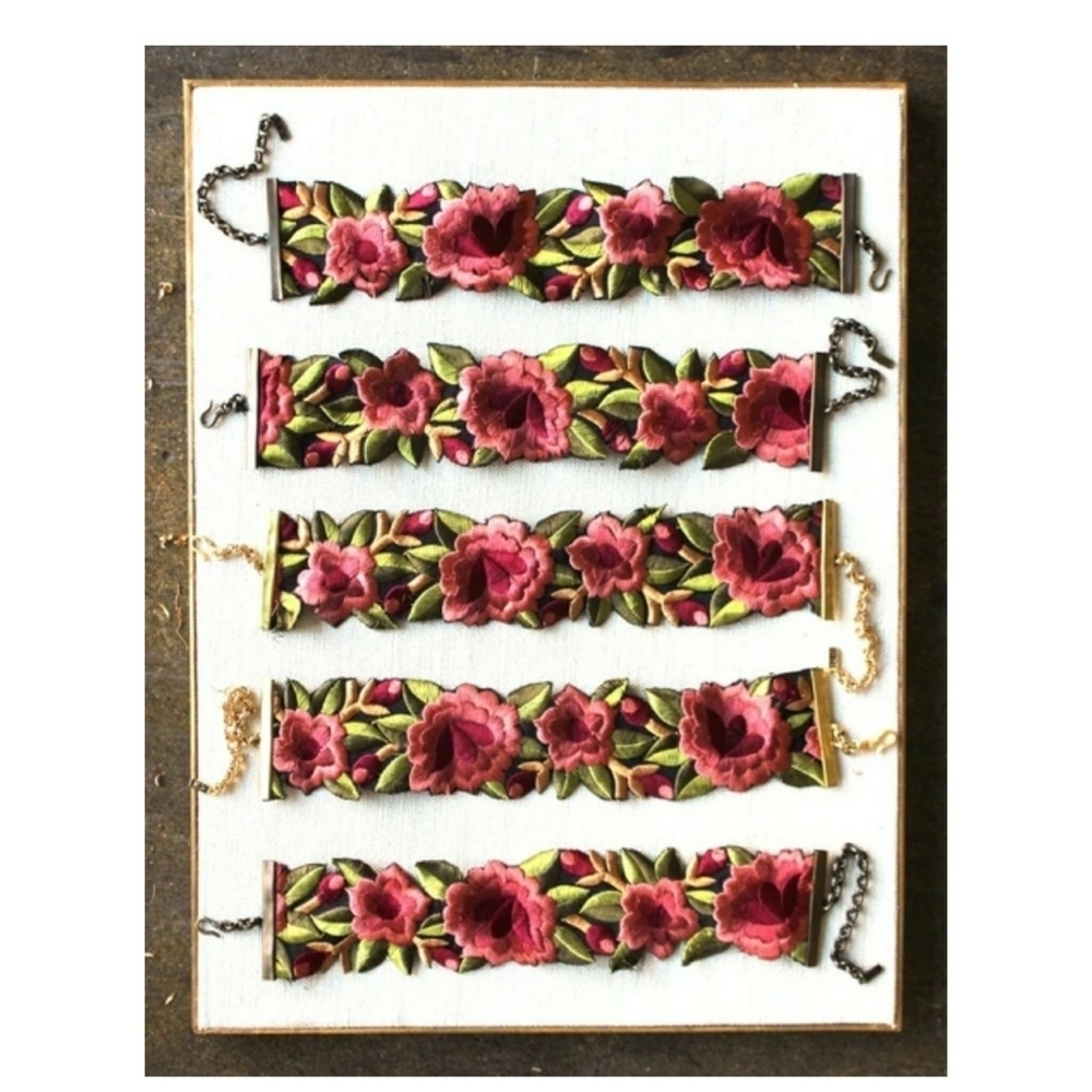 CHILD OF WILD // ltd ed floral cut out patch style choker LAST ONE! - Picture 5 of 14